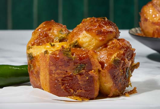 Hot Honey & Jalapeno Pull-Apart Bread