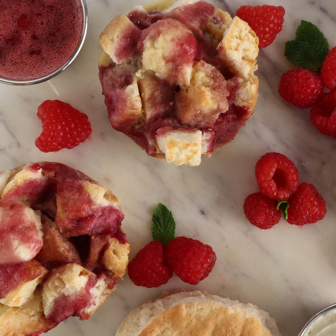 Raspberry Biscuit Bread Pudding Raspberry Biscuit Bread Pudding